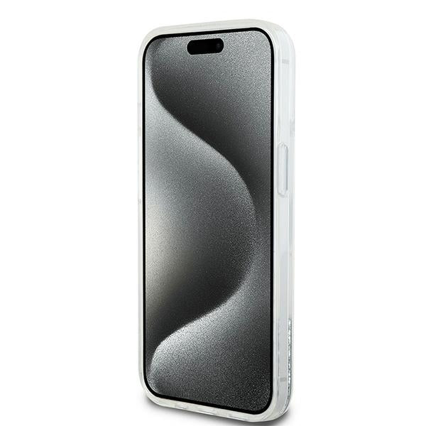 DKNY blizgus dėklas iPhone 15/14/13 – baltas -- iPhone 15
