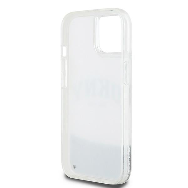 DKNY blizgus dėklas iPhone 15/14/13 – baltas -- iPhone 15