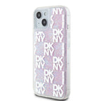 DKNY Liquid Glitter dėklas iPhone 15/14/13 – rožinis