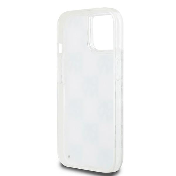 DKNY Liquid Glitter dėklas iPhone 15/14/13 – rožinis