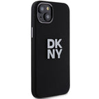 DKNY silikoninis dėklas iPhone 15/14/13 – juodas