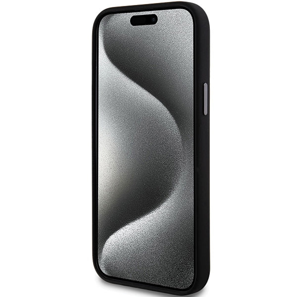 DKNY silikoninis dėklas iPhone 15/14/13 – juodas