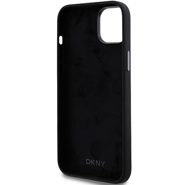 DKNY silikoninis dėklas iPhone 15/14/13 – juodas