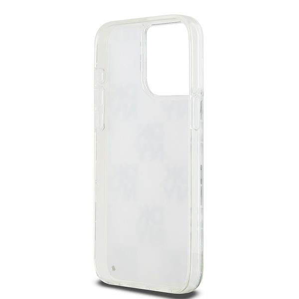 DKNY Liquid Glitter Multilogo dėklas iPhone 15 Pro Max – rožinis