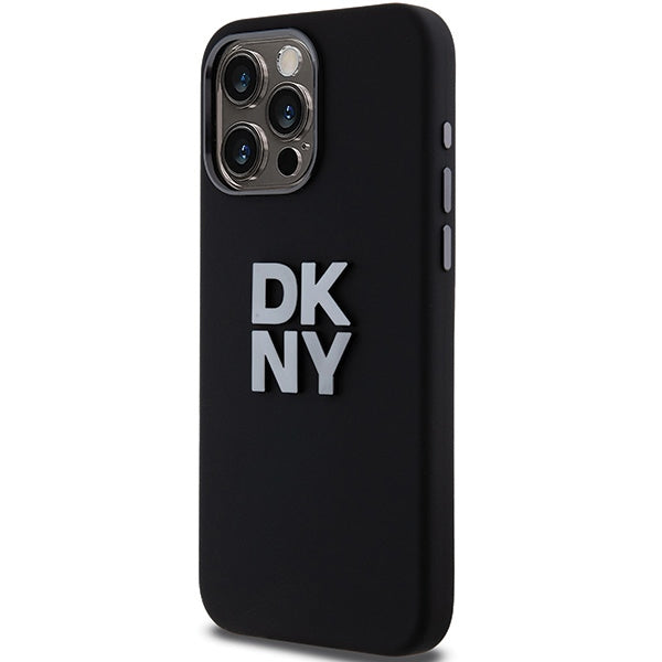 DKNY silikoninis dėklas iPhone 15 Pro Max – juodas -- iPhone 15 Pro Max