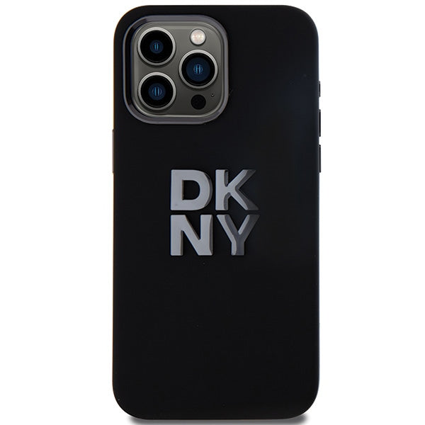 DKNY silikoninis dėklas iPhone 15 Pro Max – juodas -- iPhone 15 Pro Max