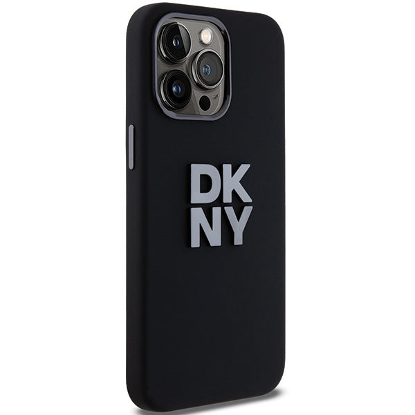 DKNY silikoninis dėklas iPhone 15 Pro Max – juodas -- iPhone 15 Pro Max