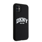 DKNY MagSafe silikoninis dėklas iPhone 11/XR – juodas -- iPhone 11