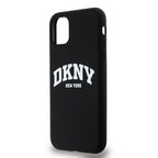DKNY MagSafe silikoninis dėklas iPhone 11/XR – juodas -- iPhone 11
