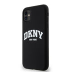 DKNY MagSafe silikoninis dėklas iPhone 11/XR – juodas -- iPhone 11