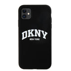 DKNY MagSafe silikoninis dėklas iPhone 11/XR – juodas -- iPhone 11