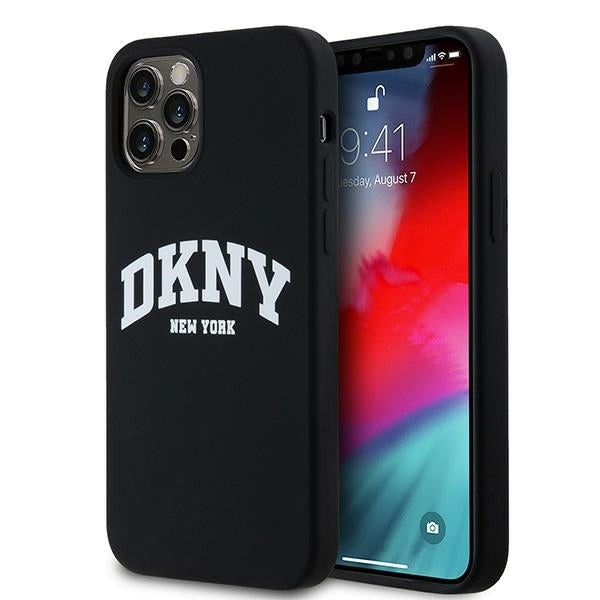 DKNY MagSafe dėklas iPhone 12/12 Pro – juodas -- iPhone 12