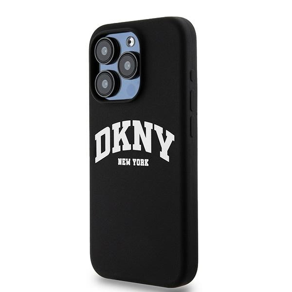 DKNY Liquid Silicone MagSafe dėklas iPhone 13/13 Pro – juodas -- iPhone 13 Pro