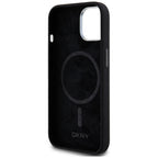 DKNY MagSafe silikoninis dėklas iPhone 14/15/13 – juodas