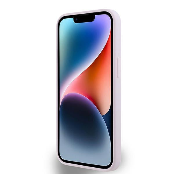 DKNY silikoninis MagSafe dėklas iPhone 14 – rožinis
