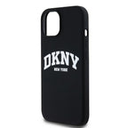 DKNY MagSafe silikoninis dėklas iPhone 14/15/13 – juodas