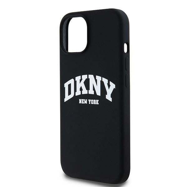 DKNY MagSafe silikoninis dėklas iPhone 14/15/13 – juodas