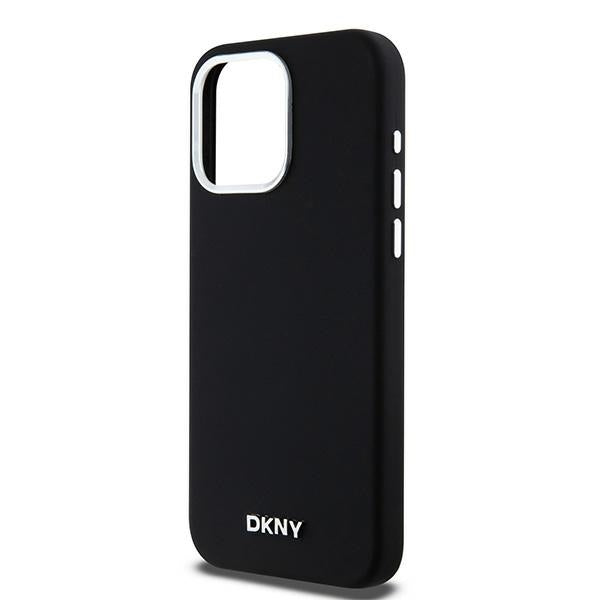 DKNY silikoninis MagSafe dėklas iPhone 14 Pro Max – juodas