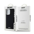 DKNY silikoninis MagSafe dėklas iPhone 14 Pro Max – juodas