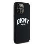 DKNY MagSafe silikoninis dėklas iPhone 14 Pro Max – juodas
