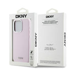 DKNY MagSafe silikoninis dėklas iPhone 15 Pro – rožinis