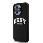 DKNY silikoninis MagSafe dėklas iPhone 15 Pro – juodas -- iPhone 15 Pro