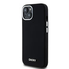 DKNY MagSafe silikoninis dėklas iPhone 15/14/13 – juodas