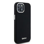 DKNY MagSafe silikoninis dėklas iPhone 15/14/13 – juodas