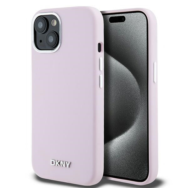 DKNY MagSafe dėklas iPhone 15/14/13 – rožinis