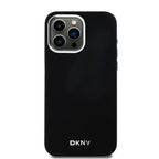 DKNY silikoninis MagSafe dėklas iPhone 15 Pro Max – juodas