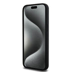 DKNY MagSafe silikoninis dėklas iPhone 15 Pro Max – juodas