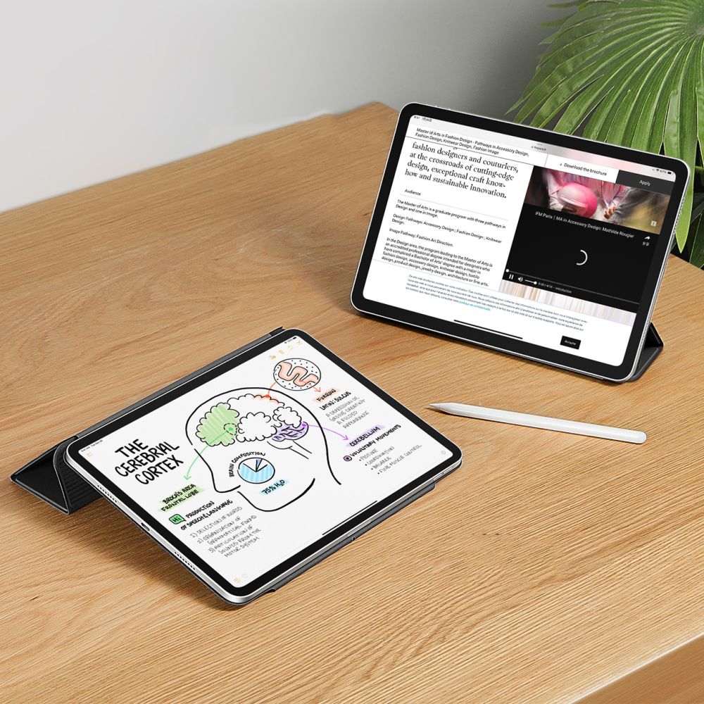 ESR Atšokantis magnetinis dėklas, skirtas iPad Pro 11'' 2024 - juoda