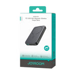 Joyroom Išorinė baterija JR-W020 Mini 5000mAh USB-A USB-C indukcinė 20W - juoda + USB-C / USB-C laidas