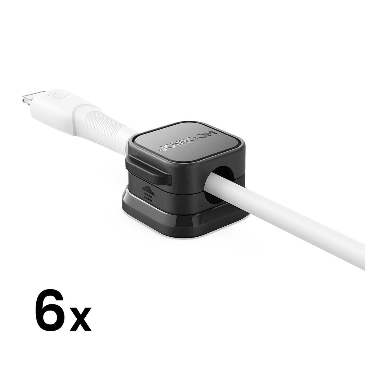 Joyroom JR-ZS368 magnetinis kabelių organizatorius - juodas (6 vnt.) -- Uncategorized