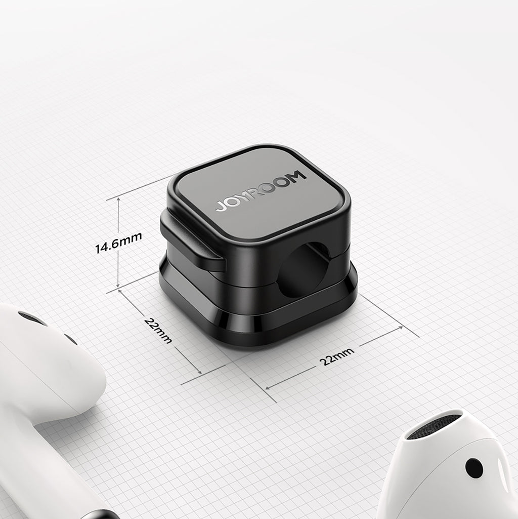 Joyroom JR-ZS368 magnetinis kabelių organizatorius - juodas (6 vnt.) -- Uncategorized