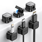 Joyroom JR-ZS368 magnetinis kabelių organizatorius - juodas (6 vnt.) -- Uncategorized