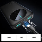 Joyroom Išorinė baterija JR-PBF12 10000mAh 2.4A 2x USB-A 1x USB-C - juoda