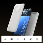 Joyroom Išorinė baterija JR-PBF12 10000mAh 2.4A 2x USB-A 1x USB-C - balta