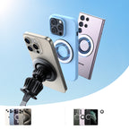 Joyroom magnetinis automobilinis laikiklis JR-ZS406 oro angoms, juodas