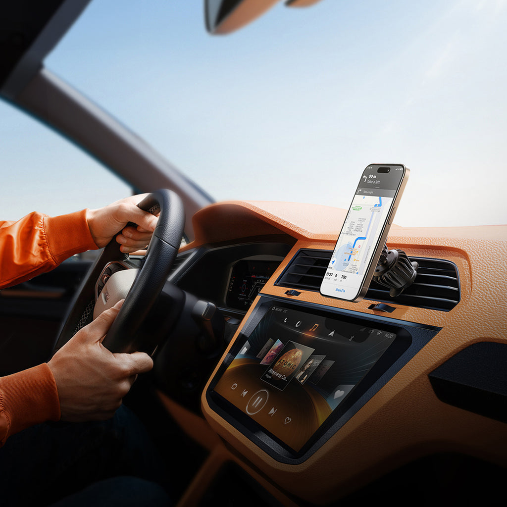 Joyroom magnetinis automobilinis laikiklis JR-ZS406 oro angoms, juodas