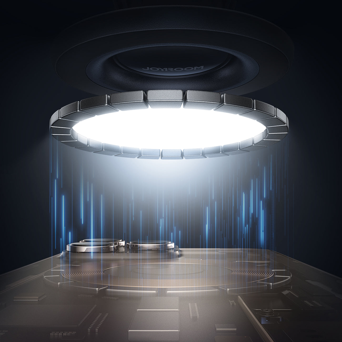 Joyroom magnetinis automobilinis laikiklis JR-ZS406 priekinam stiklui / kokpitui, juodas