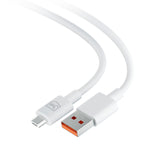 3mk Hyper Cable USB-A / micro USB 5V 2.4A 1.2m – baltas