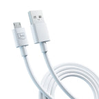 3mk Hyper Cable USB-A / micro USB 5V 2.4A 1.2m – baltas