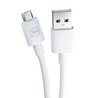 3mk Hyper Cable USB-A / micro USB 5V 2.4A 1.2m – baltas