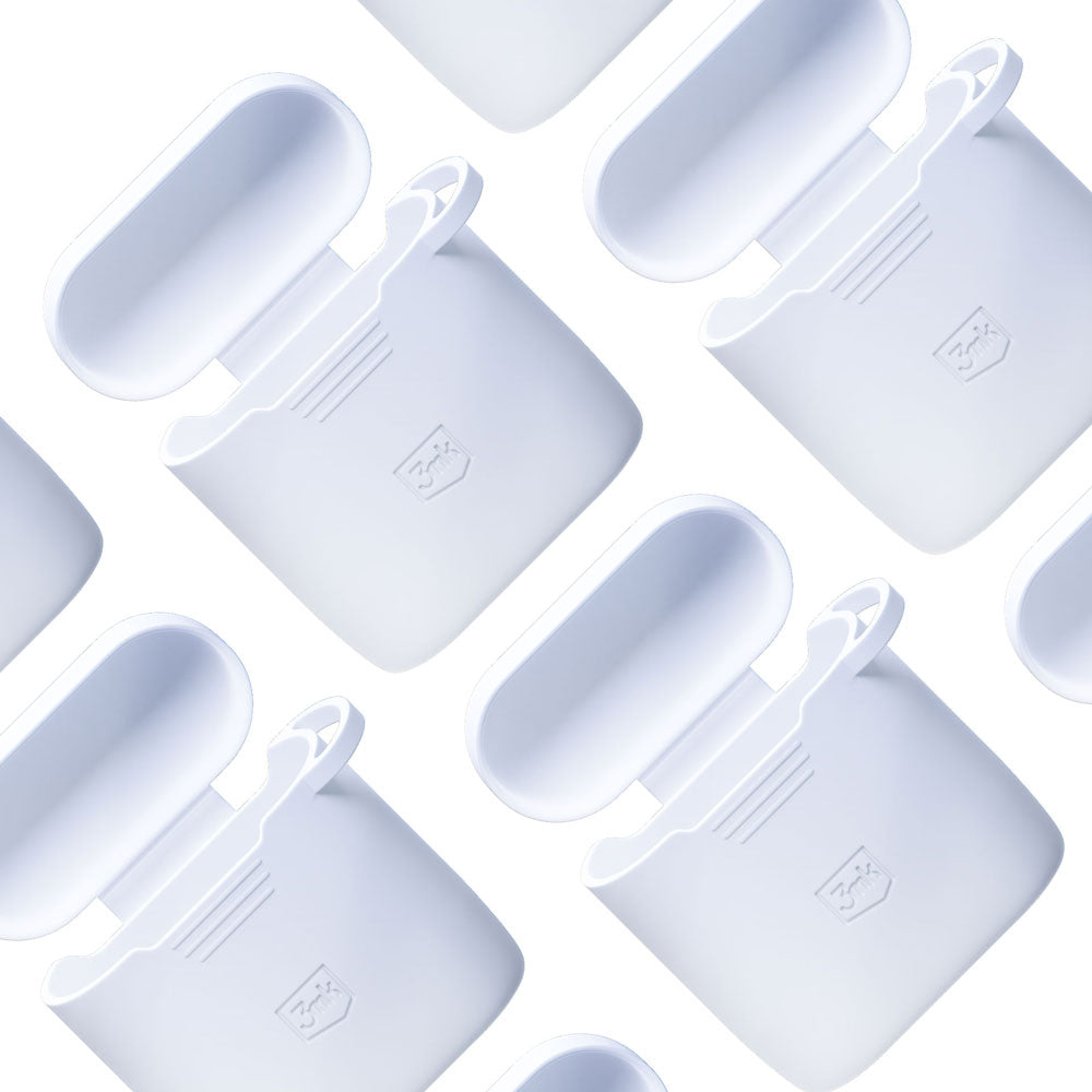 3mk Silicon AirPods dėklas, skirtas AirPods 2 – baltas -- Cell phone cases and covers