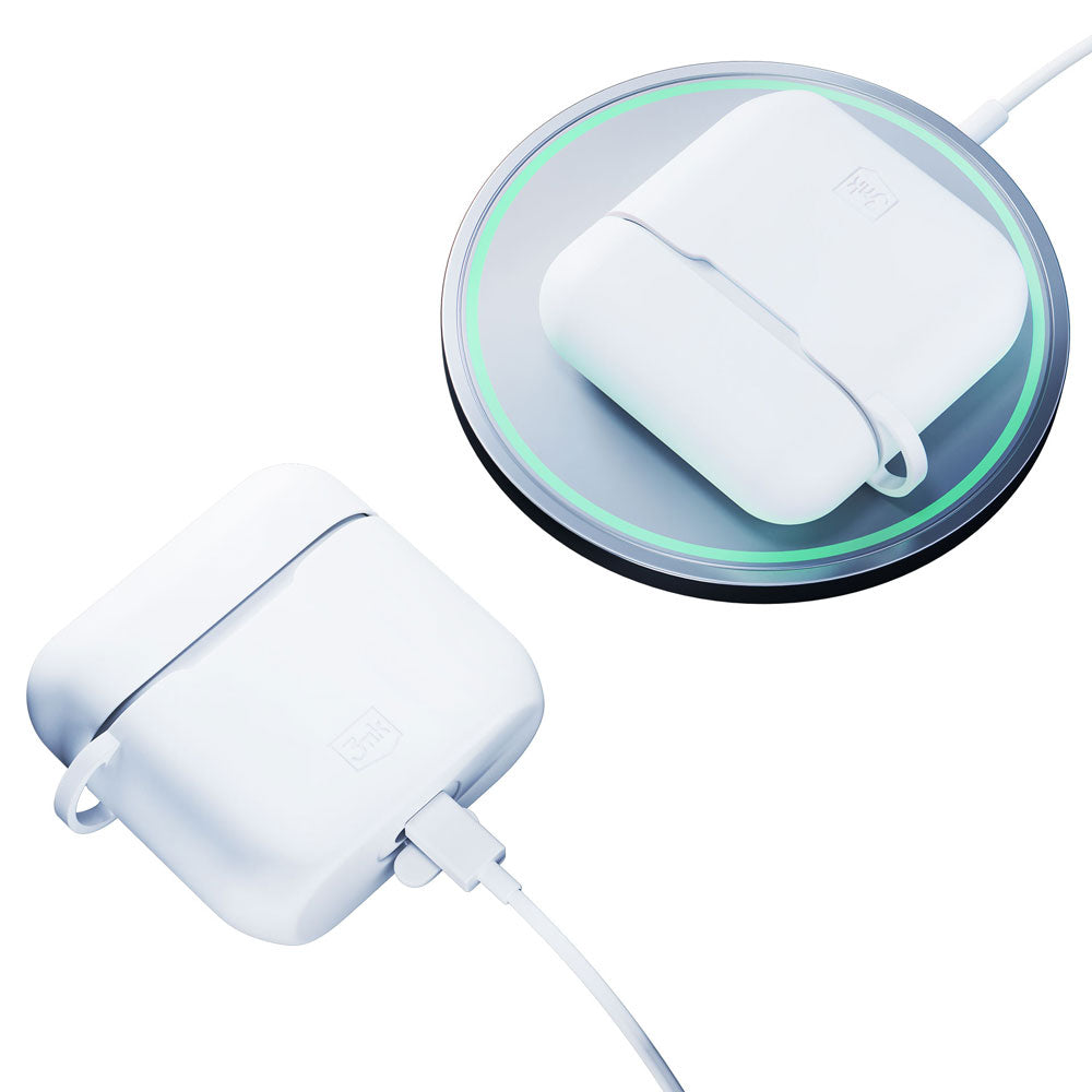 3mk Silicon AirPods dėklas, skirtas AirPods 3 – baltas -- Cell phone cases and covers