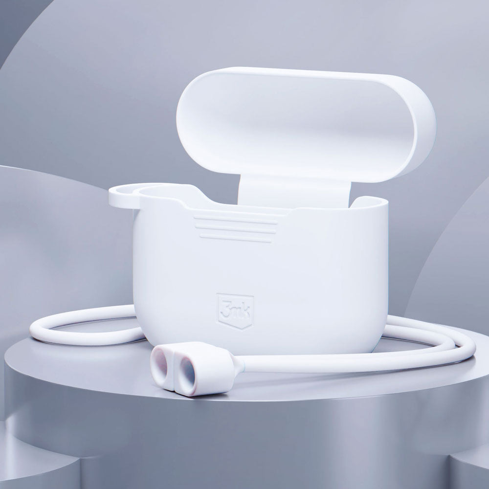 3mk silicio „AirPods“ dėklas, skirtas „AirPods Pro“ / „AirPods Pro 2“ – baltas -- Cell phone cases and covers