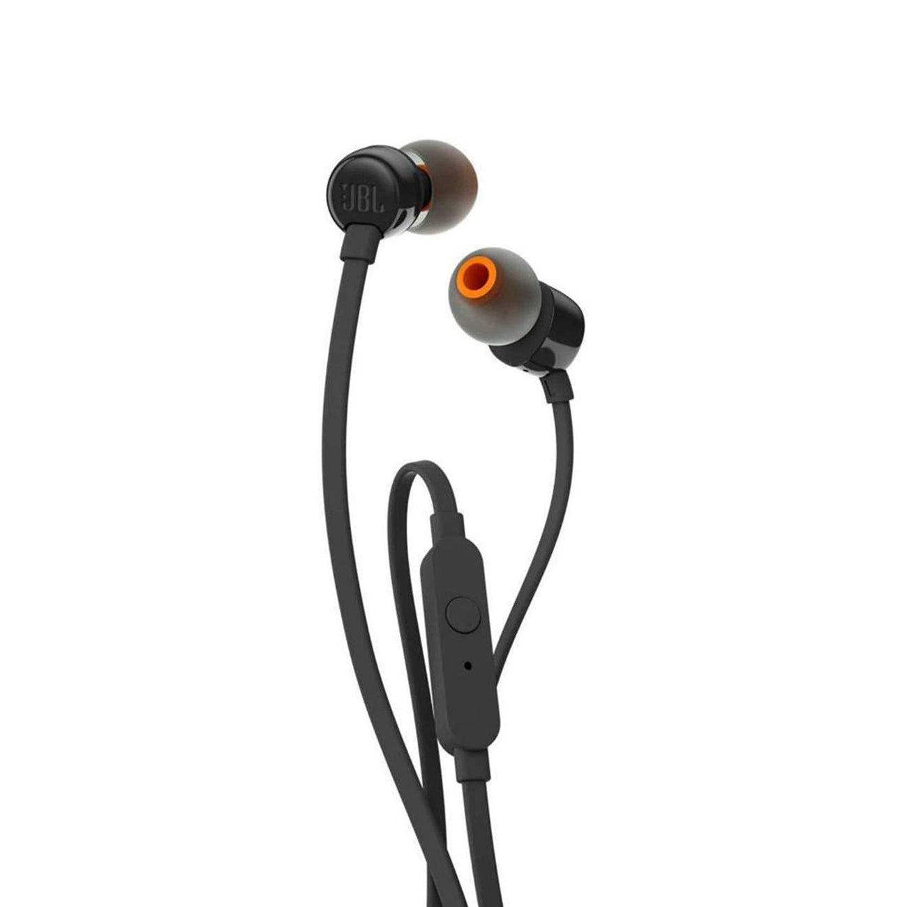 JBL Tune 110 į ausis įdedamos ausinės su 3,5 mm mini lizdu ir nuotolinio valdymo pulteliu – juodos -- Headphones