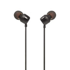 JBL Tune 110 į ausis įdedamos ausinės su 3,5 mm mini lizdu ir nuotolinio valdymo pulteliu – juodos -- Headphones