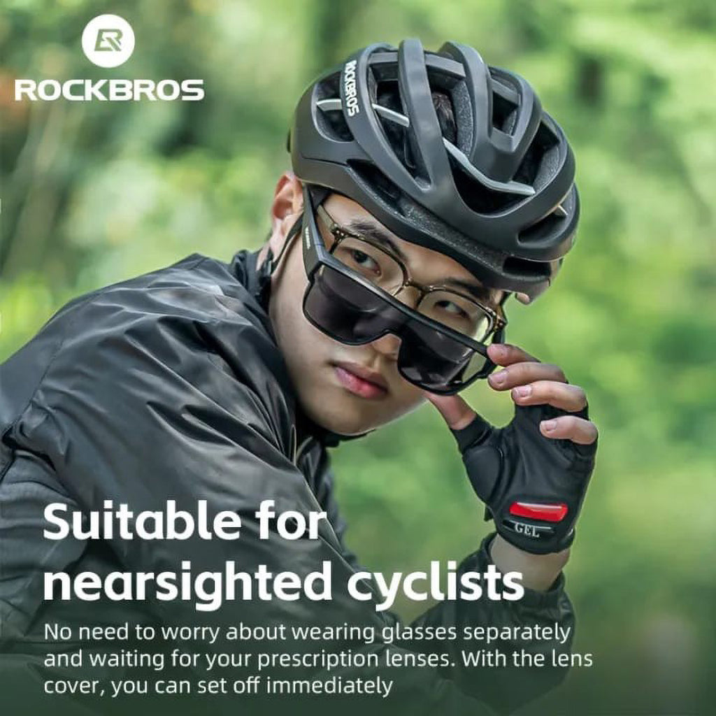Rockbros SP304 poliarizuoti dviračio akiniai - Juoda -- Cycling Eyewear